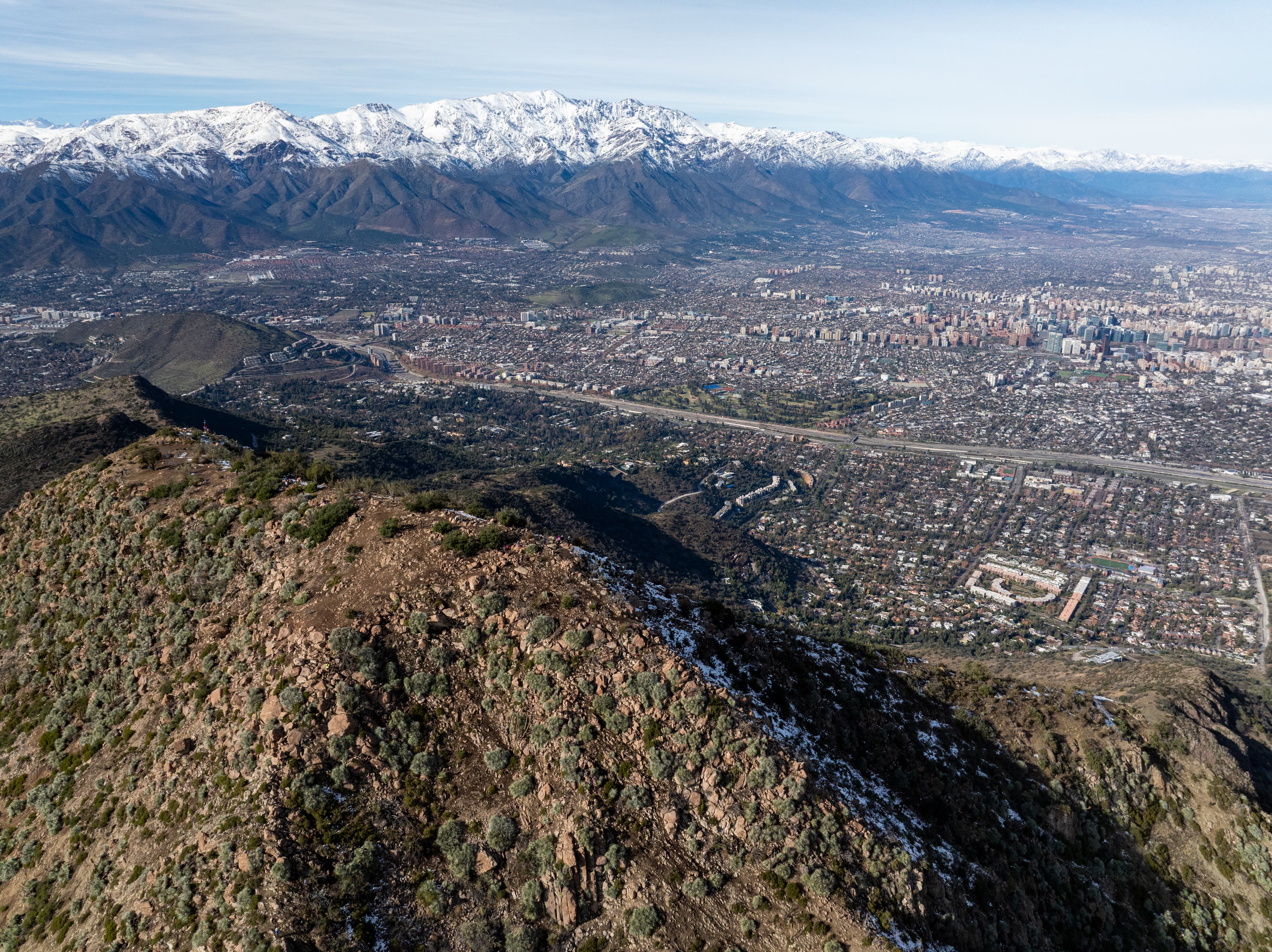 Santiago con nieve